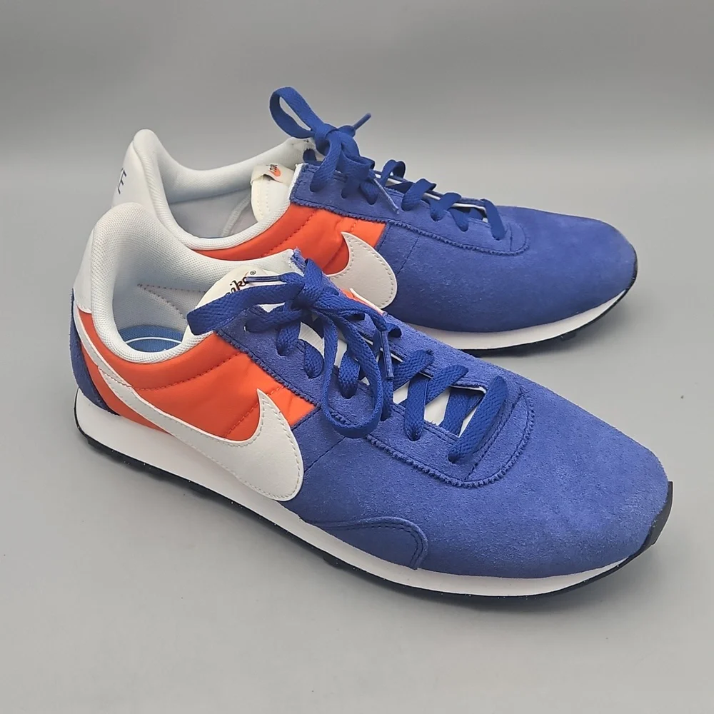 Nike Pre Montreal Men's Blue and Orange Sneakers Size 9.5